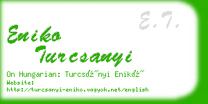 eniko turcsanyi business card